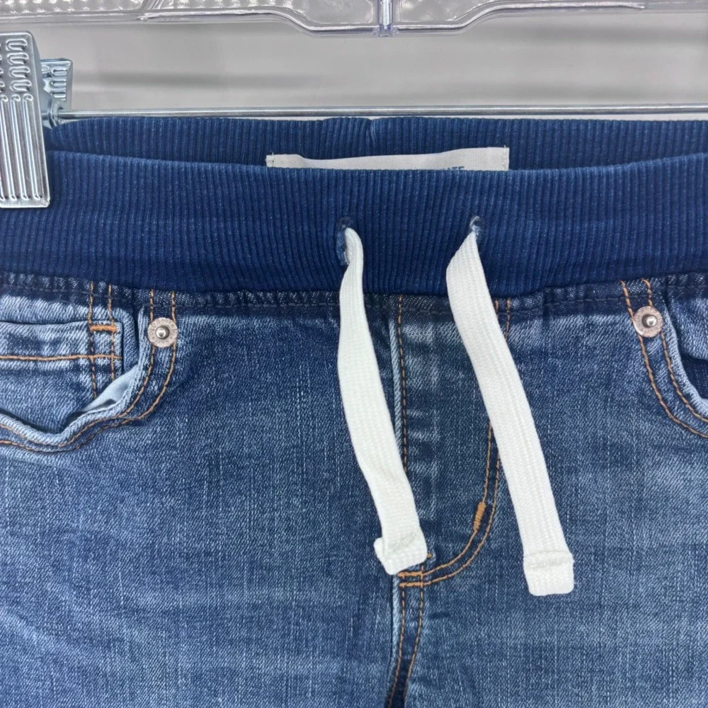 Old Navy Kids‎ Karate Slim Denim Shorts Blue Drawstring Waist Adjustable EUC